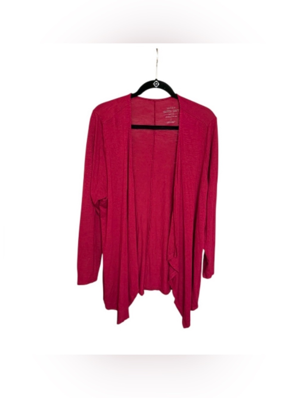 Torrid Super Soft Knits Raspberry Open Front Waterfall Cardigan Size 3 Plus - Picture 2 of 8